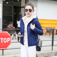 Embroidered Plaid Coat with Lambswool and Fleece Lining